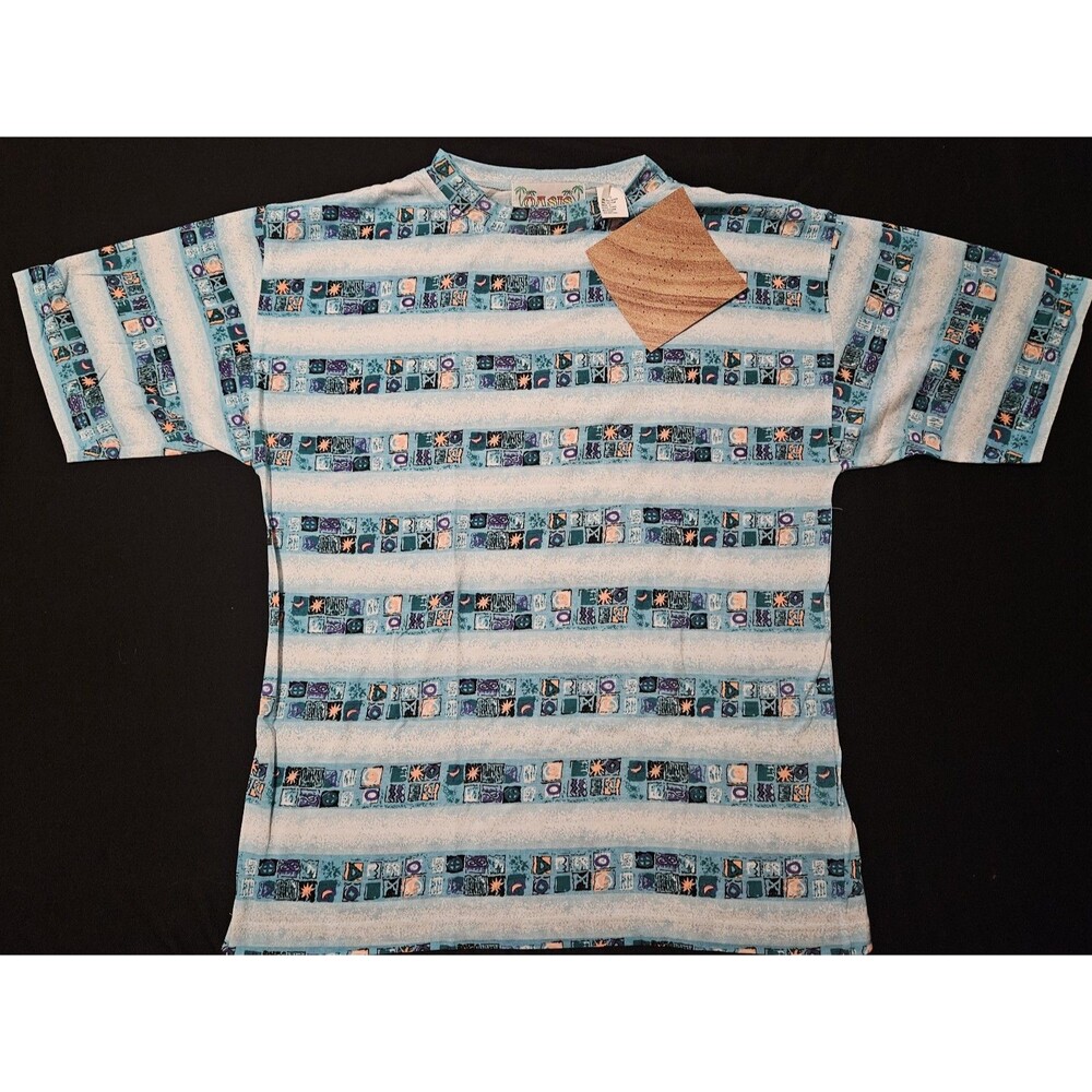 Vintage Oasis Surf Stripe T-Shirt Deadstock | 90s 80s Urban Outfitters RARE RAD